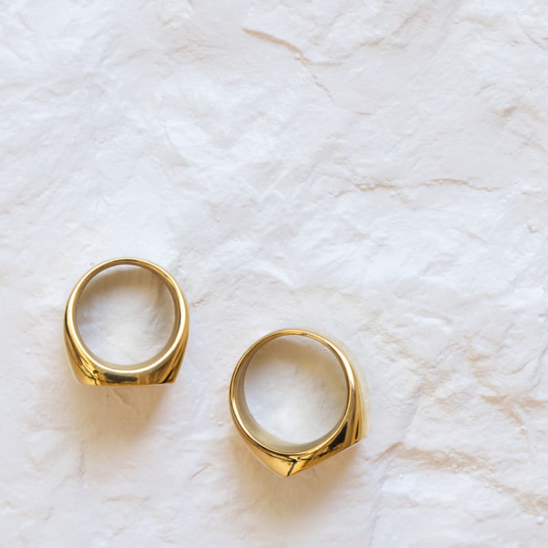 Anillo Sello de Oro de 18k - Imagen 2